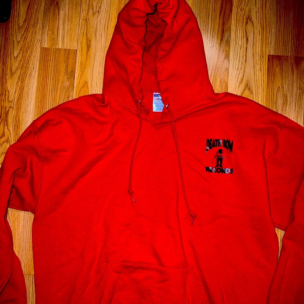 DeathRow Records Red Hoodie Mens XL